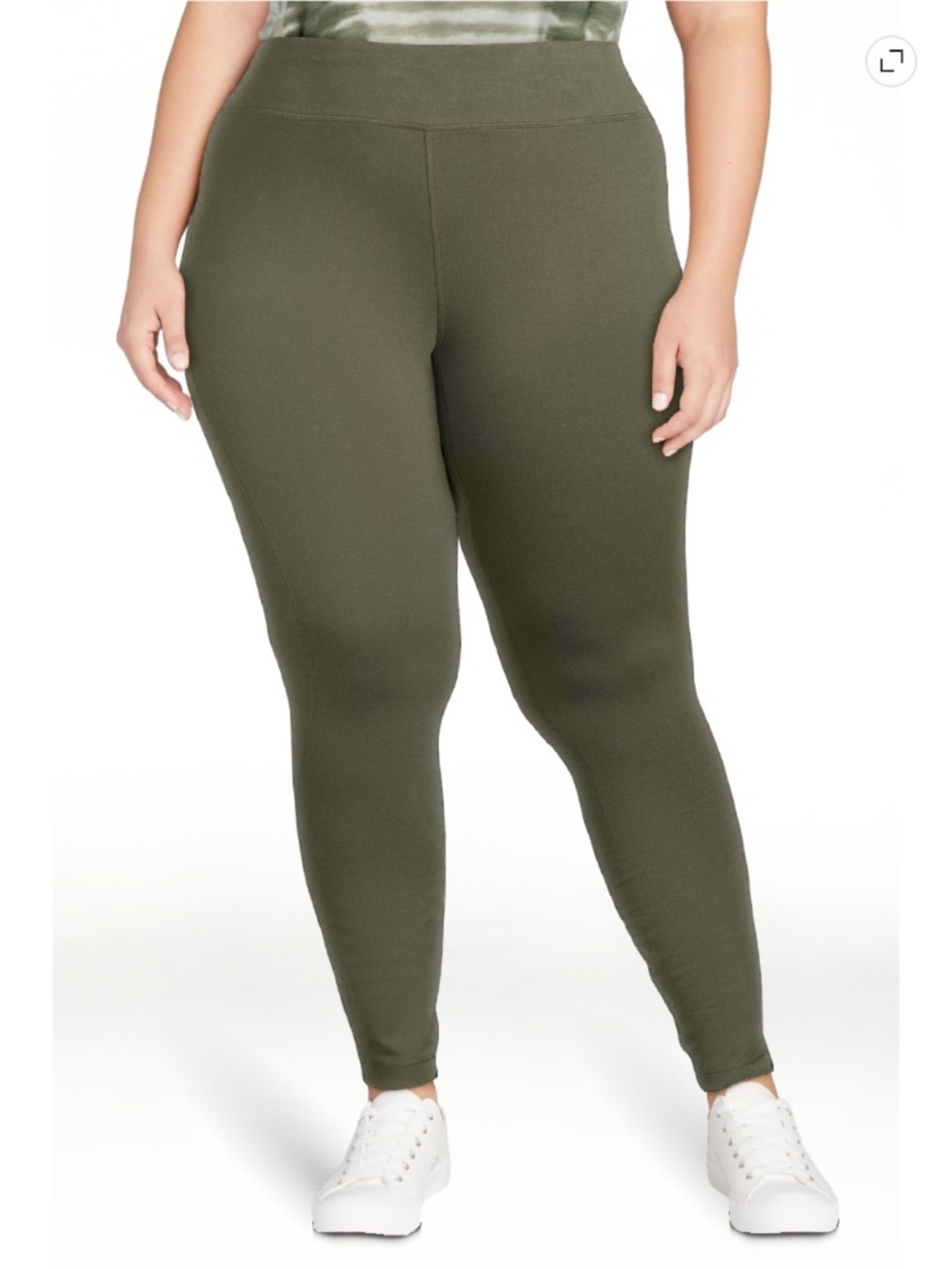 Athletic Works Women’s Plus Faded Green Dri More Ankle Leggings Size 2X NWT